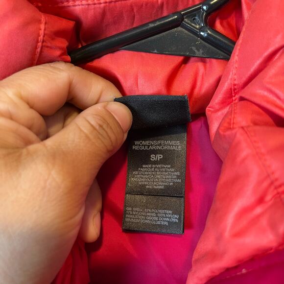 The North Face Sz S Aconcagua 550 Fill Down Jacket Rambutan Pink Orange Women's - Picture 8 of 10